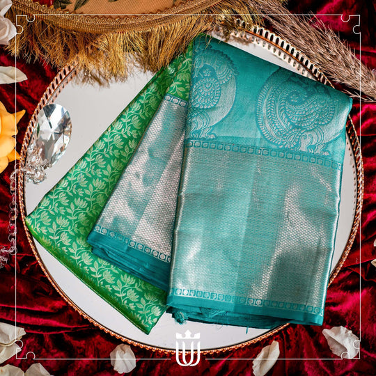 green saree